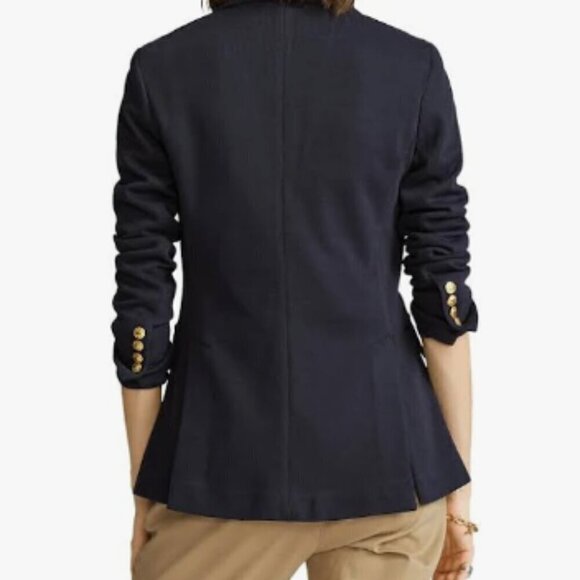 NEW! NWT! Ralph Lauren Embroidered Logo Blazer -Navy -Women -Limited size - Picture 4 of 6